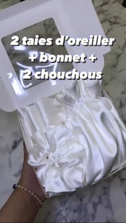 2 taies 2 chouchous 1 bonnet