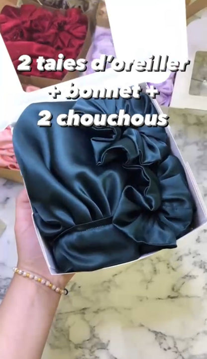2 taies 2 chouchous 1 bonnet