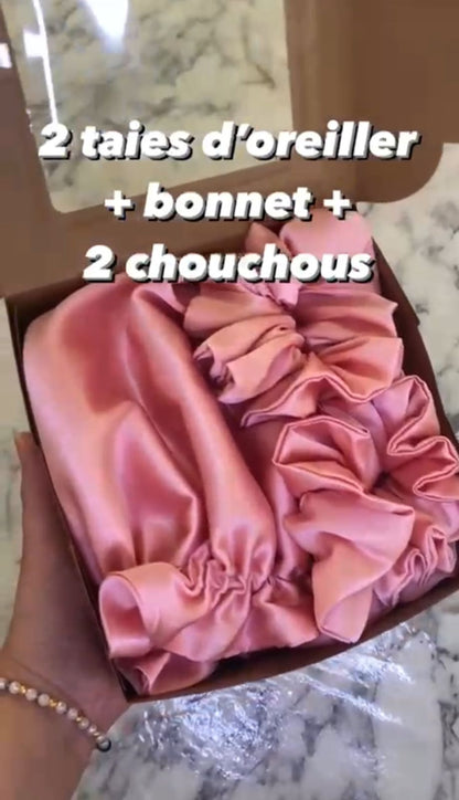 2 taies 2 chouchous 1 bonnet