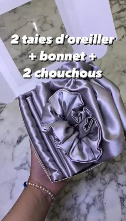 2 taies 2 chouchous 1 bonnet
