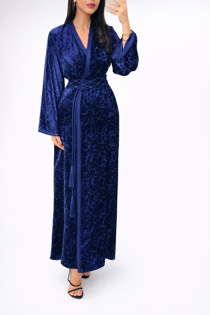 Kaftan velours imprimé