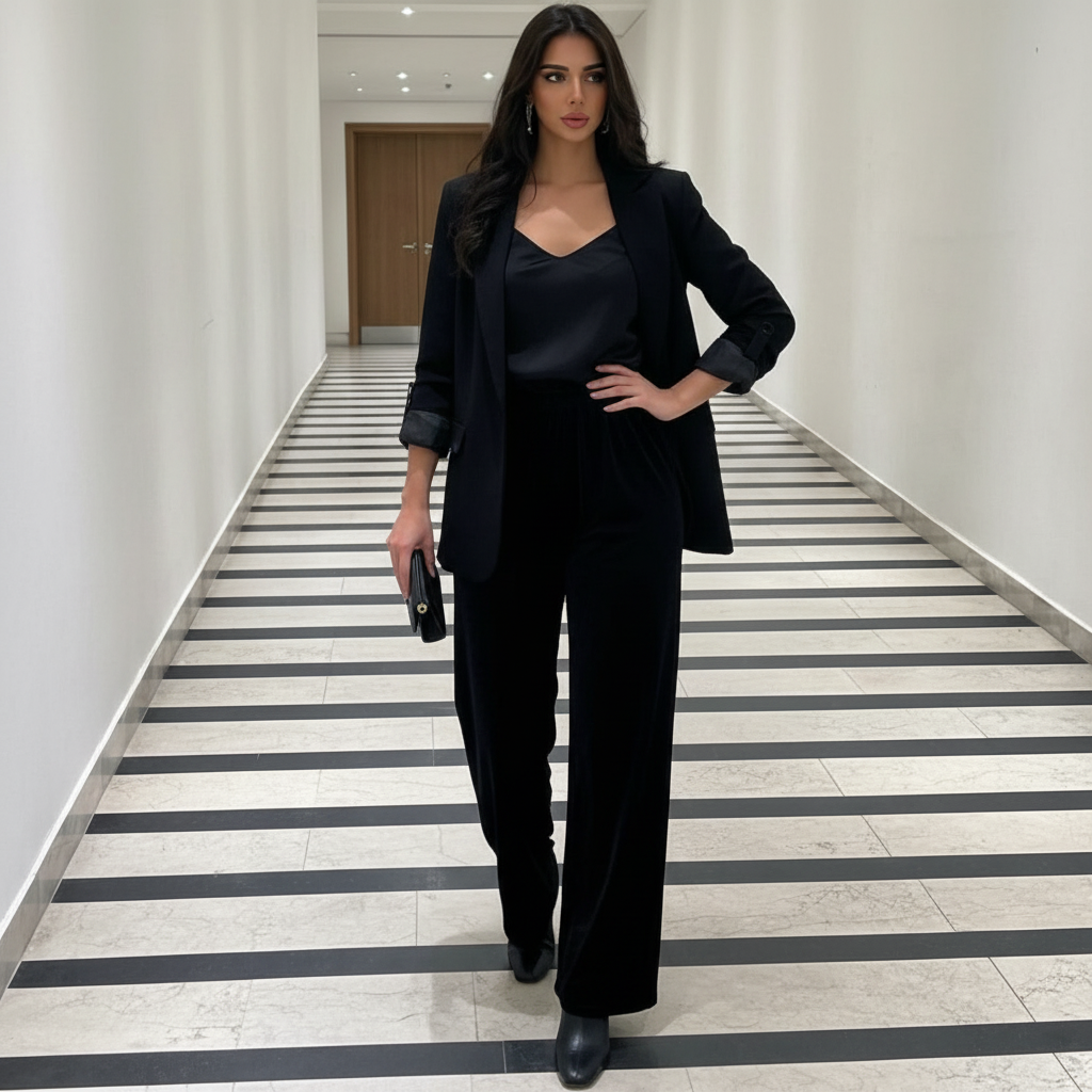 Pantalon Large en VELOURS