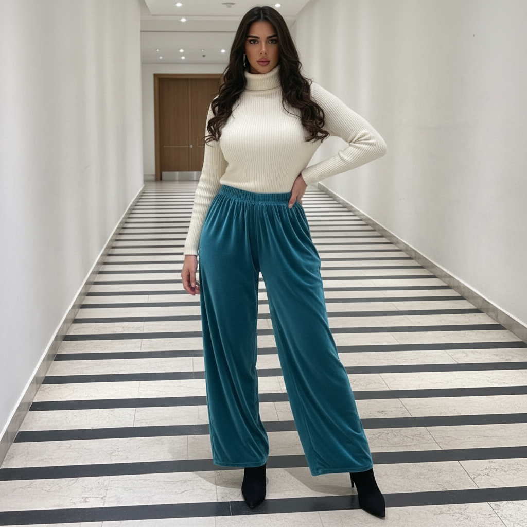 Pantalon Large en VELOURS